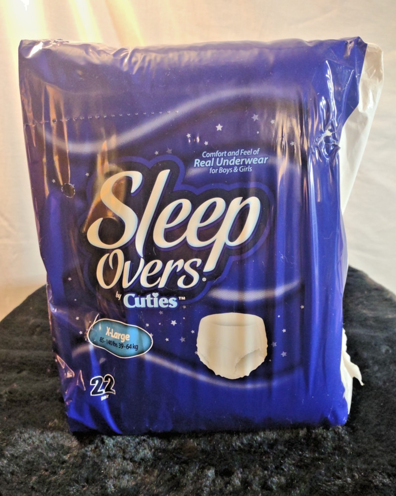 Cuties Sleep Overs Youth Underwear X-Large 85 to 140 lb Incontinenc – 22 Pairs