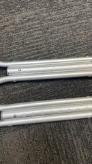 Nova Adjustable Aluminum Crutches Adult 300 lb Silver/Gray Lightweight Pair