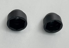 1/2 “ Nut End Caps, 2 Pk, Rollator Parts for the Carex Steel Rolling Walker, NEW