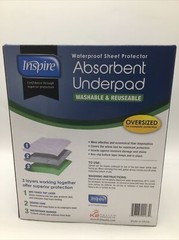 Inspire Waterproof Protector Absorbent Underpad Washable&Reuseable (36″ x 72″)