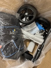 Aojin Knee Scooter/Walker Light Blue Color Brand New Blk And Blue