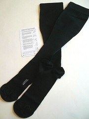 Ames Walker Style 111 Over-the-Calf Cotton Compression Socks 20-30mmHG Size LG