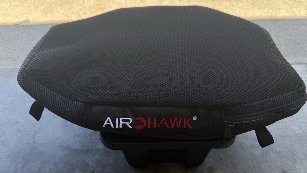 Airhawk Model 18”x12” Inflatable Black Seat Cushion Pad with Straps