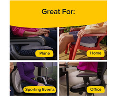 Angel Ride Memory Foam Seat Cushion, Advanced Lumbar Helps Relieve Pressure Poin