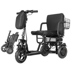 700W Foldable Mobility Scooter 20 miles 48V/10A + Another Airline Battery