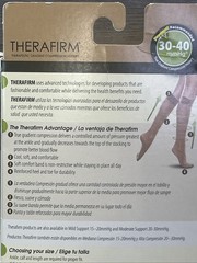 Therafirm Compression Stockings Sand Tan Knee High Socks 30-40mmHg XL Open Box