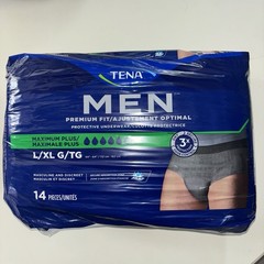 TENA Disposable Underwear Male Large / X-Large 14 Ct Protective Super Plus L/XL