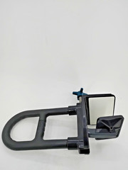 Medline Deluxe Clamp-On Bathtub Grab Bar Safety Rail Gray 250 lb Microban