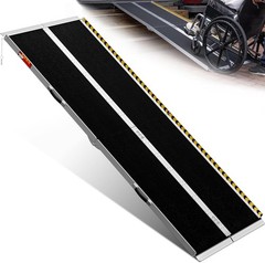 2/3/4/5/6/7/8/10/12 FT Folding Aluminum Wheelchair Ramps Mobility Ramps Non-Slip