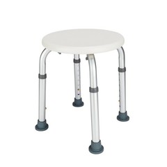 Anti-Slip Adjustable Medical Bath Shower Chair Round Stool Seat for Elderly