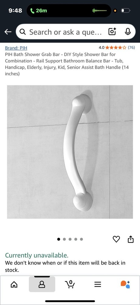 Bath Shower Grab Bar – DIY Style Shower Bar for Combination