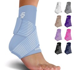 Sleeve Star Ankle Support Sprained Ankle Planter Fasciitis Large Black Sealed