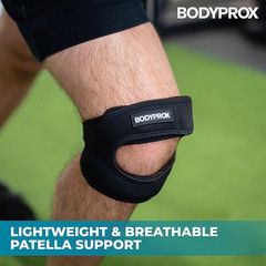 Bodyprox Patellar Tendon Support Strap (Large), Knee Pain Relief Adjustable Neop
