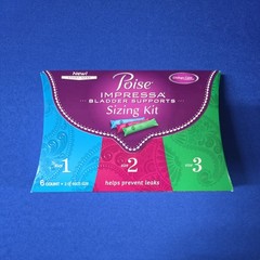 Poise Impressa Bladder Supports Sizing Kit- 6 Count – Sizes 1,2,3 **Read Desc**