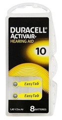Duracell Activair Mercury Free Hearing Aid Batteries Size 10 (40-160) Exp 2028