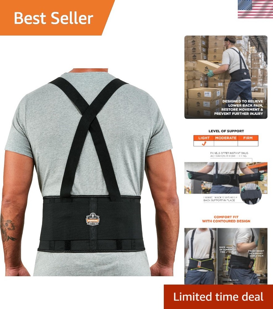 Adjustable XL ProFlex Back Belt – 7.5″ Elastic with Comfortable Adjuster Straps
