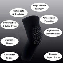 Compression Sleeve Support Leg Knee Brace Pad Socks Sports Basketball Men Women