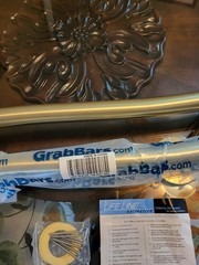 Brushed Gold Wave Grab Bars – Two bars 36″ and 18″