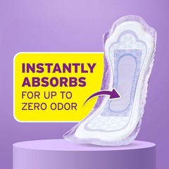 54 Count Incontinence & Postpartum Pads – 3 Drop Light Absorbency & Comfort