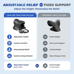 Neck Stretcher Inflatable Air Traction Device Cervical Pain Relief Pillow
