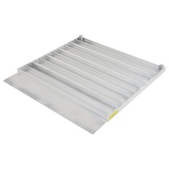 5.84″H 700lbs Capacity Threshold Ramp Bridge Portable Aluminum Angled Entry