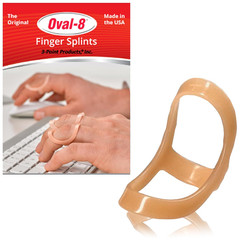 Oval-8 Finger Splint, Size 5, Pack of 1, Beige | Support and Protection for Arth