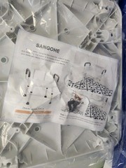 Sangohe Non-slip Shower Chair U Shape Seat,Heavy Duty w Arms 275lbs Capacity NIB