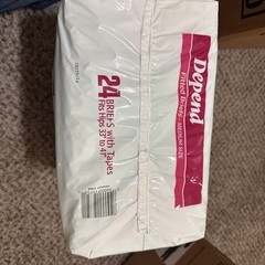 Vintage Depend 1990 Super Rare Mint Bag Size Medium Sealed 24 Diaper Deal