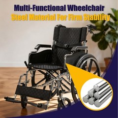 Folding Manual Transport Wheelchair, 20 “ Seat With Front and Rear Locking Hand