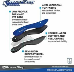 Power Steps (Used) Original Insole Full Length Inserts Orthotic Arch Support