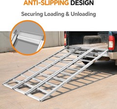 Rockland Tri Fold Loading Ramp 84×54 1500lb Capacity 1 Pack