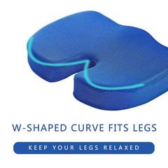 Gel Memory Foam Seat Cushion Chair Car Seat Pad f Long Sitting Pressure Relief