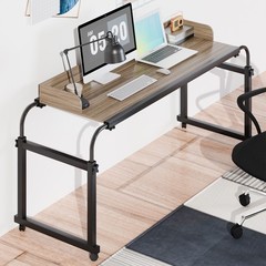Overbed Table with 360° Wheels Over Bed Table King Queen Laptop Computer Desk