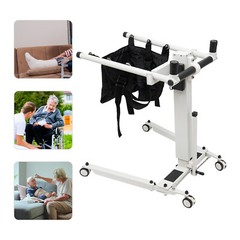 Electric Patient Lift Transfer Chair Foldable Wheelchair Load 130kg Adjustable