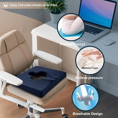 Gel Wheelchair Seat Cushion,Bed Sore Cushions for Butt, Memory Foam Hemorrhoid P