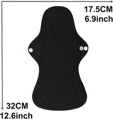 6-Piece Reusable Menstrual Pad Set with Waterproof Mini Wet Bag – Heavy Flow