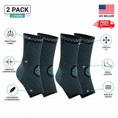 Ankle Compression Sleeve Brace Socks for Sprains Plantar Fasciitis Foot Support