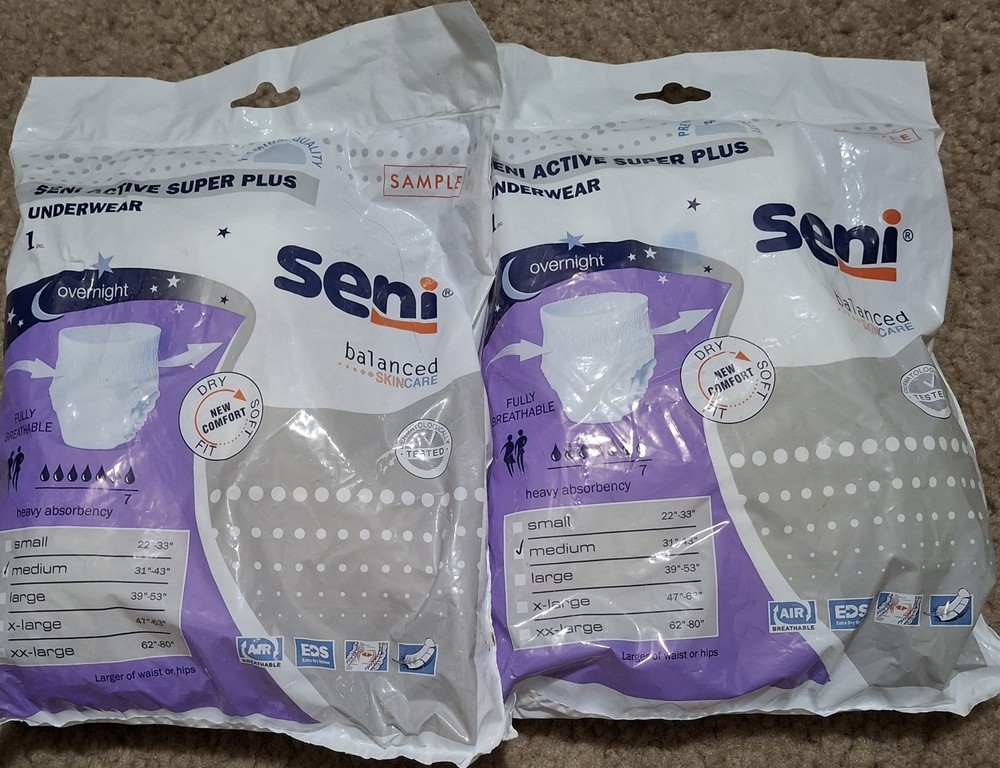 Seni Underwear Size Med. 31″-43″ 2 Pc
