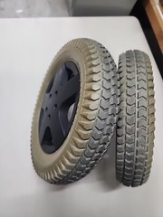 Invacare TDX SP Pr1mo Powertrax 3.00-8 Solid Filled Tires and Wheels WheelChair
