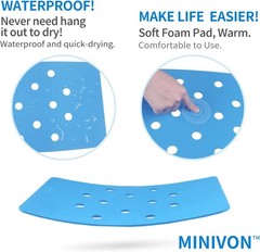 Cushioned Bath Chair Mat 9″ x 14″ – Waterproof & Anti-Slip for Secure Showers