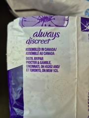 Always Discreet, Incontinence & Postpartum Pads For Women, Lot Of 4