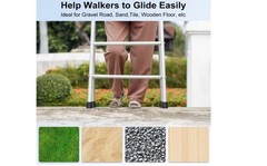 1-1/8″ Walker Tips 4 Pack Replacement Rubber Feet Non-Slip Mobility Aids