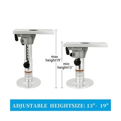 Adjustable Boat Seat Pedestal Height Locking Bases with Slide and Swivel for …