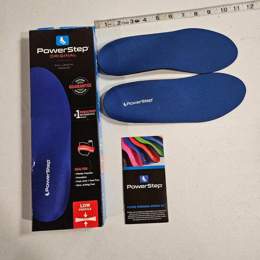 Powerstep Original Full Length Arch Orthotic Insole Size E M8-8.5 W10-10.5