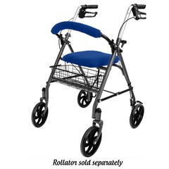 Top Glides Universal Rollator Walker Seat and Backrest Covers Blue