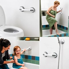 2 Pack Shower Grab Bar 12″ Shower Suction Bar Handle Bathroom Safety Grip Handle