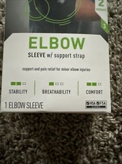 MCDAVID SPORT ELBOW COMPRESSION SLEEVE W/ SUPPORT STRAP SIZE L/XL