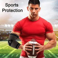 Copper Elbow Brace Compression Sleeve Support Arthritis Tendon Joint Wrap Pain