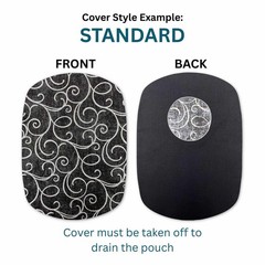 Dark Abstract Custom Ostomy Pouch Cover Ileostomy Colostomy Urostomy Bag Cover