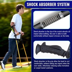 1 Pair Refurbished Ergobaum7G Ergonomic Crutches -Brand New Components- 7 Colors